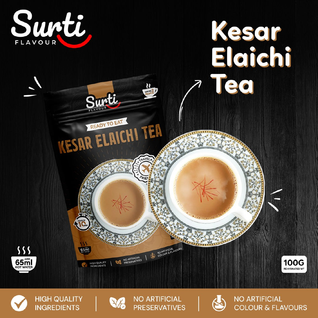 Kesar Elaichi Tea - Saffron and Cardamom Infused Delight