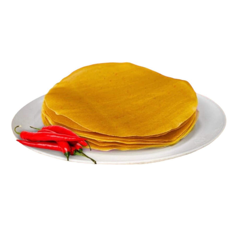 Khurat Red Chilli Papad - Authentic Spicy Indian Delight