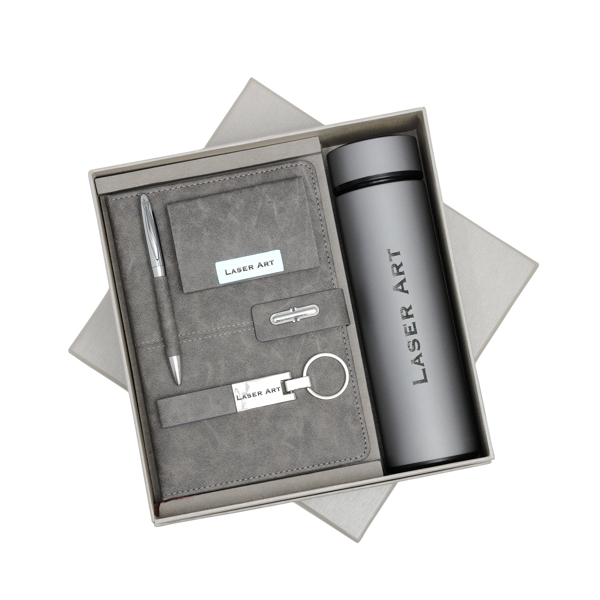 Laser Art Custom 5-In-1 Office Essentials Gift Set