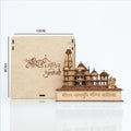 Laser Art Ram Mandir Ayodhya Model 3D Replica, box