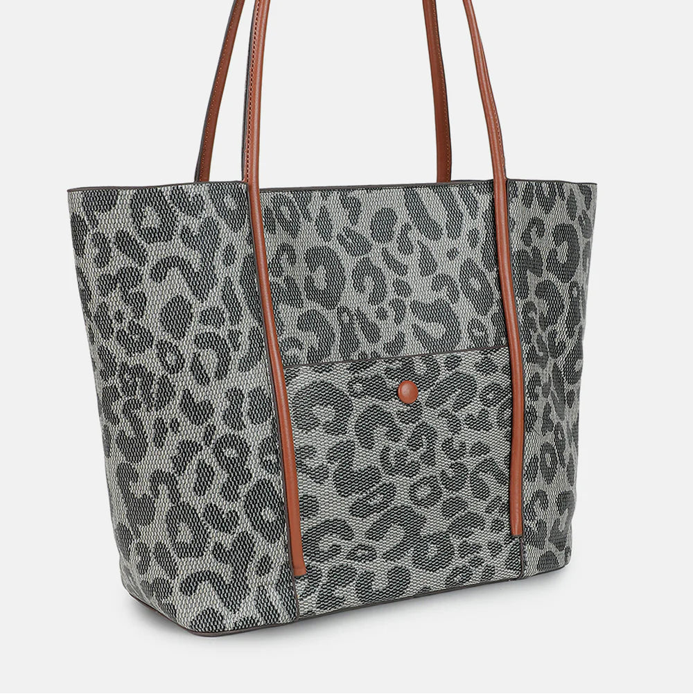 Leah Multicolor Tote Bag With Pouch Set – A Vibrant Blend of Style and Functionality