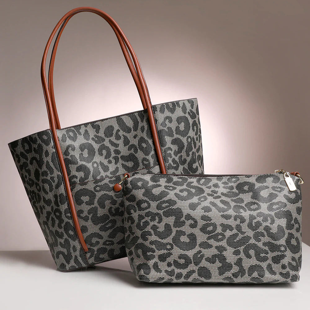Leah Multicolor Tote Bag With Pouch Set – A Vibrant Blend of Style and Functionality
