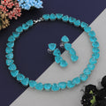 Lime Blue Necklace Set – A Vibrant and Refreshing Touch of Elegance