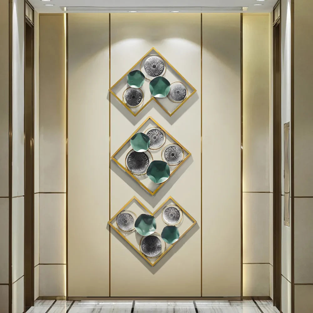 Lotus Leaves Metal Wall Art Set of 3 – A Tranquil Touch of Nature