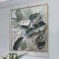 Lupin Leaves Frame Metal Wall Art – A Touch of Nature and Elegance for Your Home