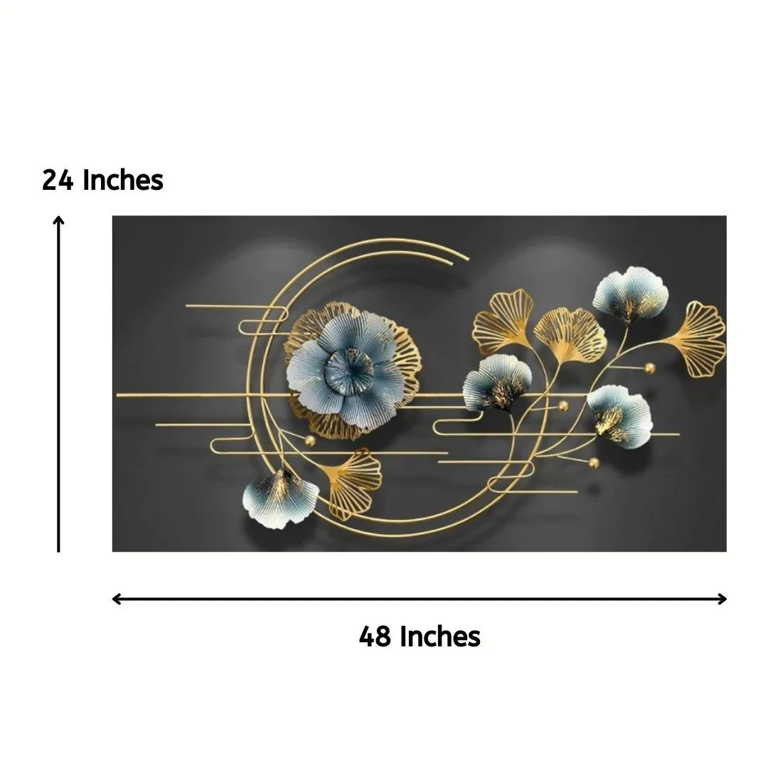 Majestic Bouquet Metal Wall Art – A Floral Masterpiece for Your Home
