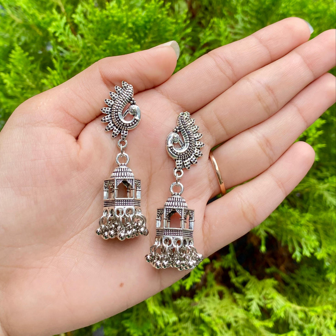 Mandir Ghungroo Jhumkas – A Rhythmic Celebration of Tradition and Elegance