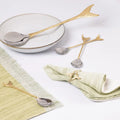 Mermaid Gold & Silver Dessert Spoons | A Touch of Elegance for Your Sweet Moments