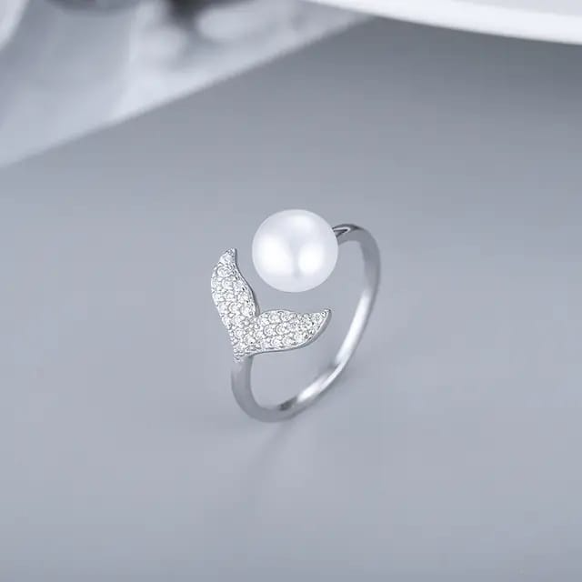 Mermaid Pearl Ring – Ocean Magic in Every Sparkle