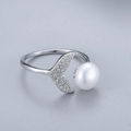 Mermaid Pearl Ring – Ocean Magic in Every Sparkle