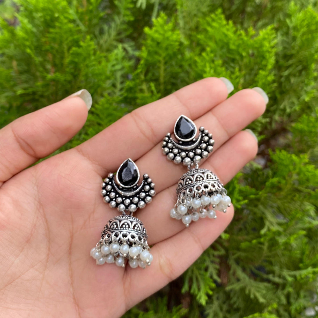 Midnight Dew Drop Earrings – A Subtle Sparkle of Nighttime Elegance