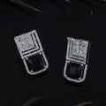 Mini Short Diamond Earrings With Colour – A Touch of Sparkle and Elegance