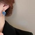 Mini Sweater Chain Drop Earrings – Quirky Winter-Inspired Fashion