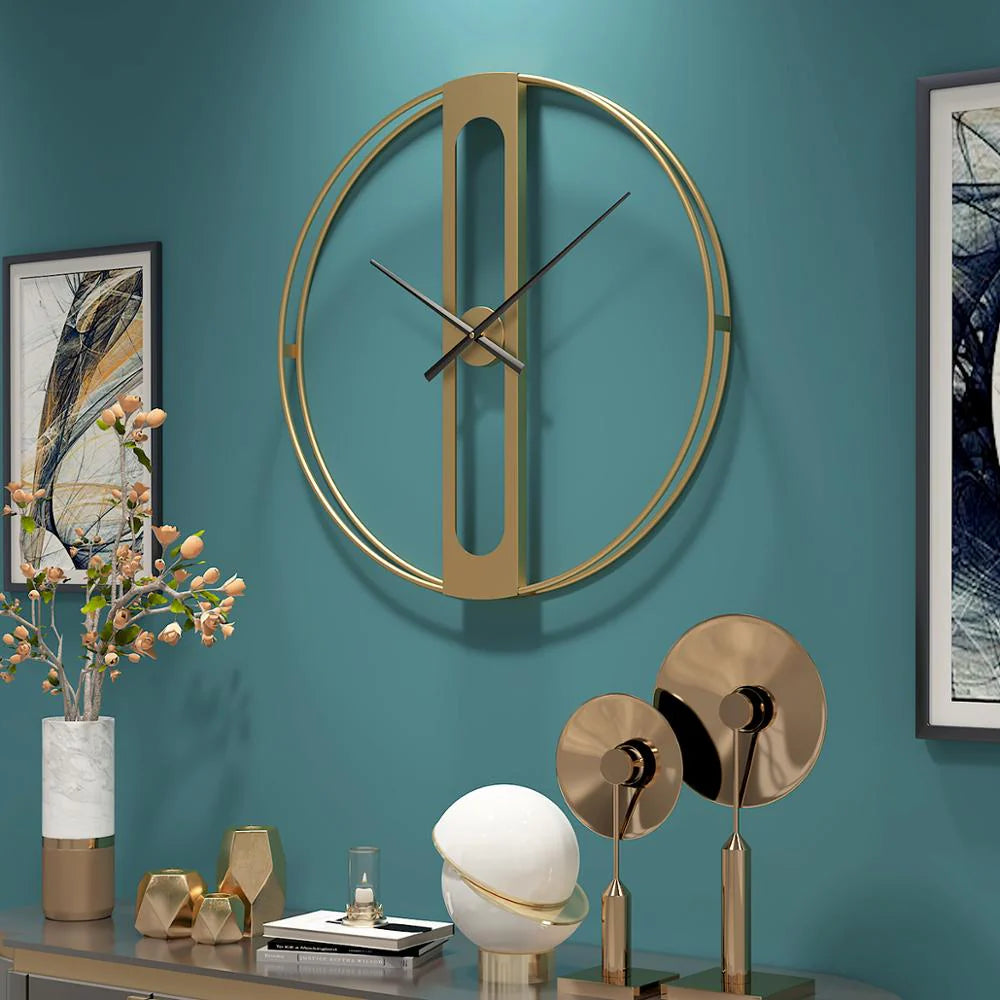 Modern Gold Wall Clock – A Touch of Luxury for Your Space