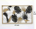 Monstera Leaves Frame Metal Wall Art – Nature-Inspired Elegance for Your Home