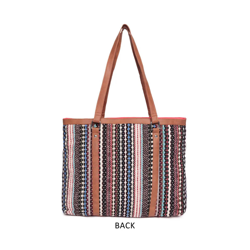 Multi-Color Shopper Bag with PU Handle – A Perfect Fusion of Style & Utility