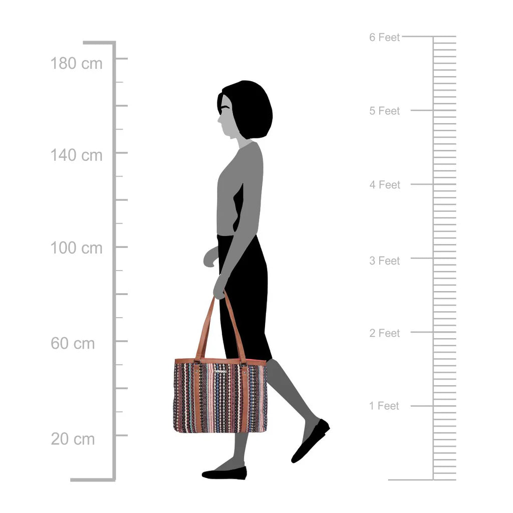 Multi-Color Shopper Bag with PU Handle – A Perfect Fusion of Style & Utility