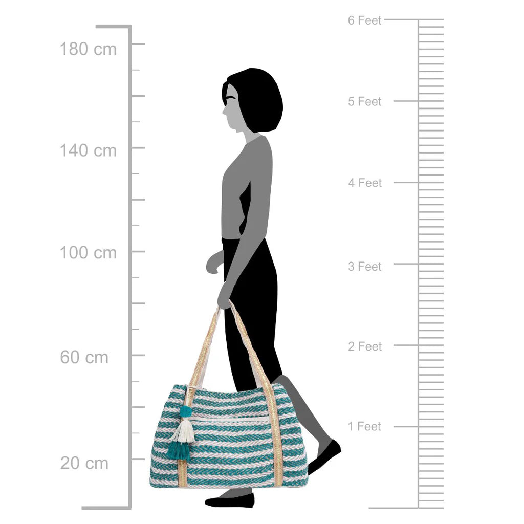 Multi-Color Tote Bag with Webbing Handle – A Vibrant Blend of Style & Functionality