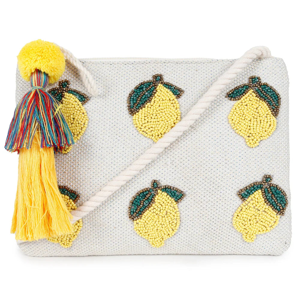 Natural Mesh Fabric Crossbody Sling Bag with Cotton Cord Long Handle – Stylish, Practical, and Eco-friendly