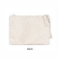 Natural Mesh Fabric Crossbody Sling Bag with Cotton Cord Long Handle – Stylish, Practical, and Eco-friendly