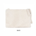 Natural Mesh Fabric Crossbody Sling Bag with Cotton Cord Long Handle – Stylish, Practical, and Eco-friendly