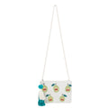Natural Mesh Fabric Crossbody Sling Bag with Cotton Cord Long Handle – Stylish, Practical, and Eco-friendly