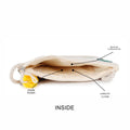 Natural Mesh Fabric Crossbody Sling Bag with Cotton Cord Long Handle – Stylish, Practical, and Eco-friendly