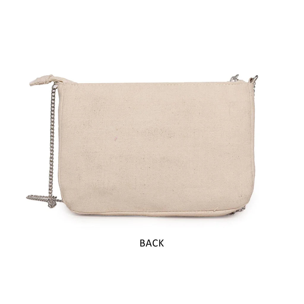 Natural Beaded Embroidered Woven Sling Bag/Travel Pouch – A Stylish Statement of Craftsmanship and Practicality