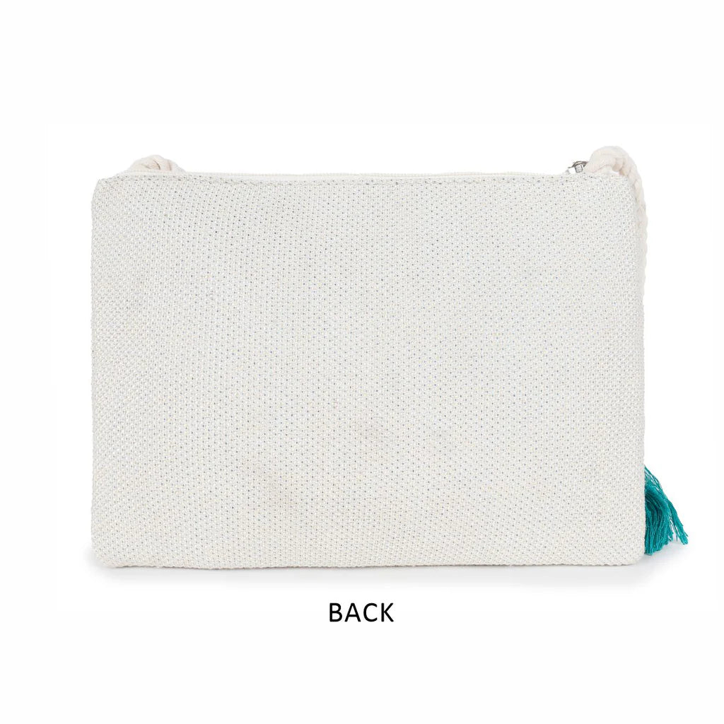 Natural Mesh Fabric Crossbody Sling Bag with Cotton Cord Long Handle – Stylish, Practical, and Eco-friendly