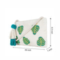 Natural Mesh Fabric Crossbody Sling Bag with Cotton Cord Long Handle – Stylish, Practical, and Eco-friendly