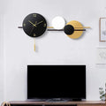 Nexus Black and Golden Circle Metal Wall Clock – A Perfect Fusion of Modern Elegance and Timeless Design