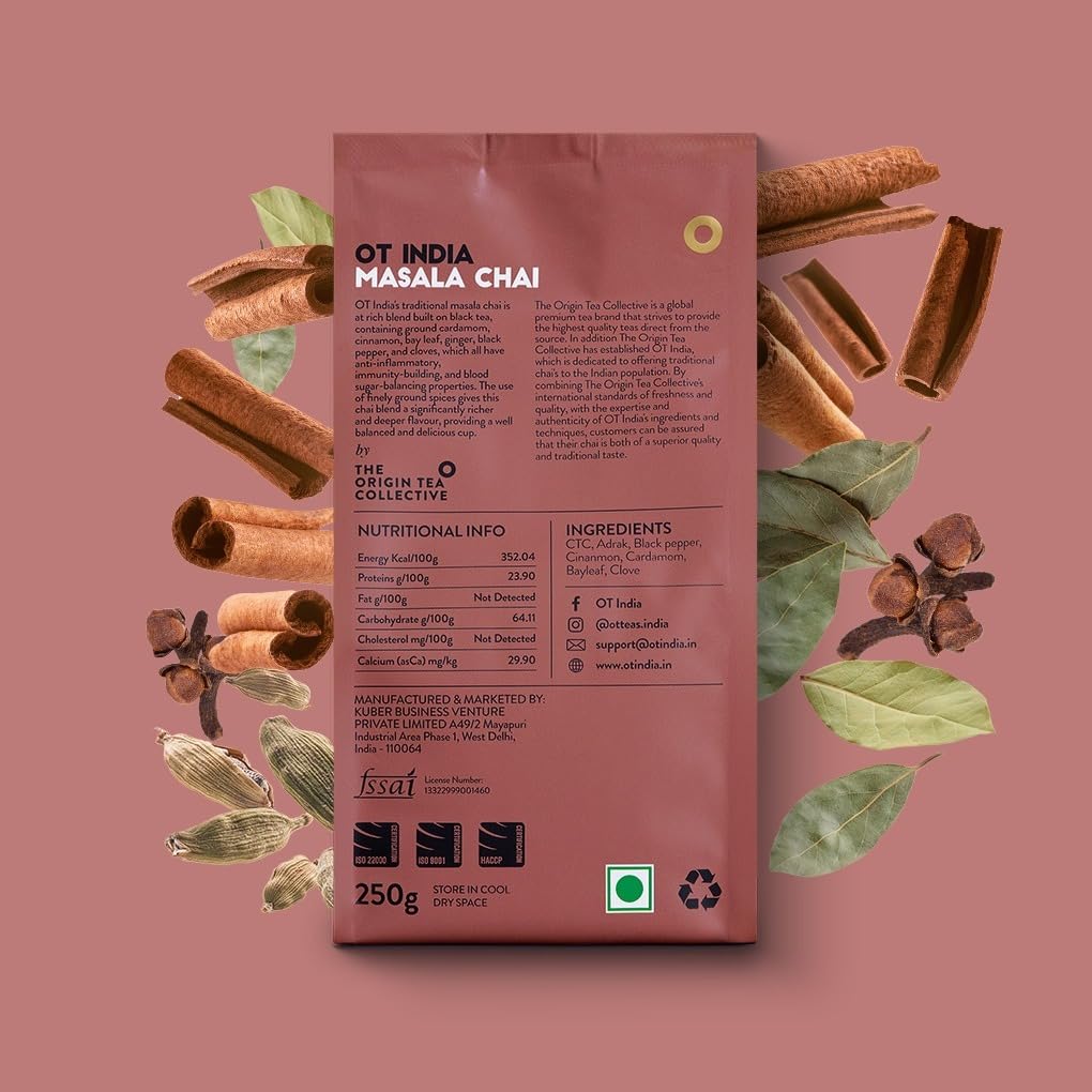 OT INDIA Masala Chai – Aromatic Spiced Tea Blend (200g)