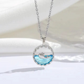 Ocean Bliss Dolphin Pendant Necklace – Ride the Waves in Style