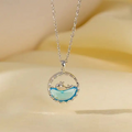 Ocean Bliss Dolphin Pendant Necklace – Ride the Waves in Style