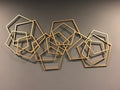 Pentagon Gold Metal Wall Art – A Bold Statement of Luxury and Elegance