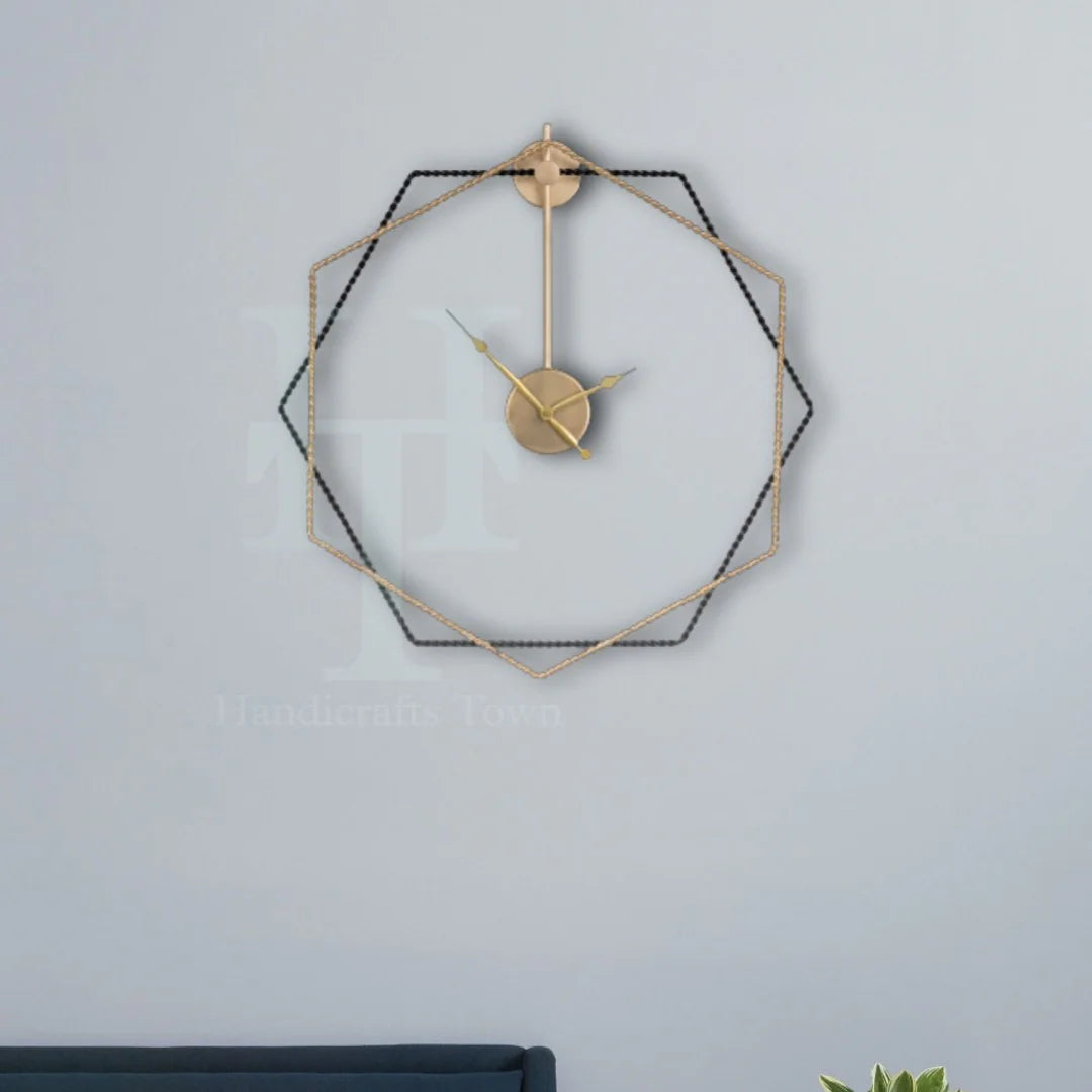 Polygonal Wall Clock – Geometric Elegance for Modern Spaces