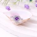 Purple Heartstone Ring – Royal Romance in Every Sparkle