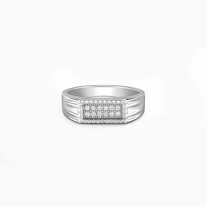 Silver Modern Simplicity Ring For Him – Pure Sophistication, No Excess