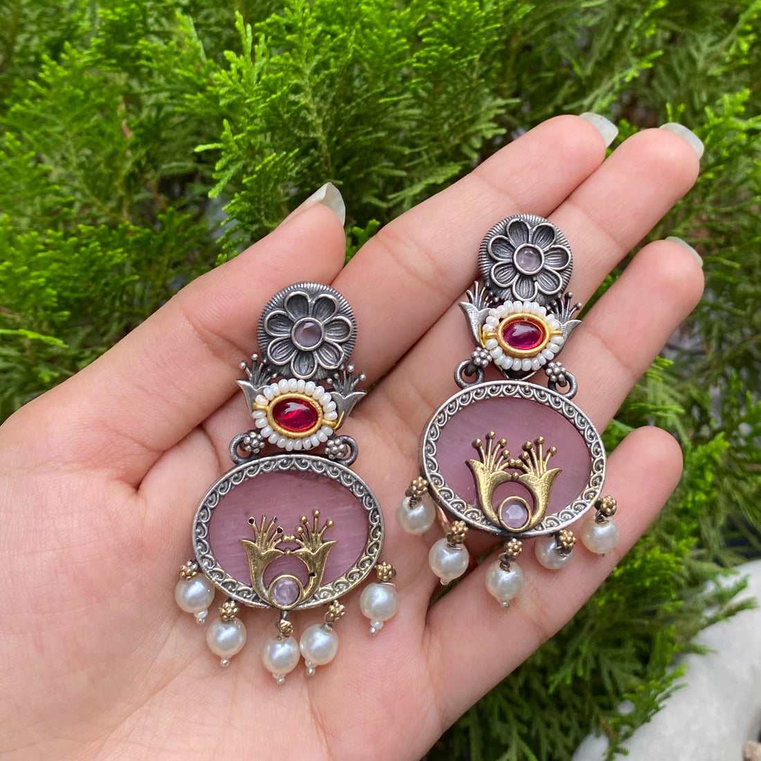 Rose Lotus Grace Earrings – A Delicate Bloom of Love and Elegance