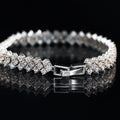 Round Diamond Silver Loose Perfect Fit Bracelet – Effortless Elegance, Perfectly Crafted