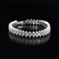 Round Diamond Silver Loose Perfect Fit Bracelet – Effortless Elegance, Perfectly Crafted