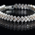 Round Diamond Silver Loose Perfect Fit Bracelet – Effortless Elegance, Perfectly Crafted