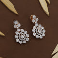 Round Shape Flower Design Rose Polished Necklace Set – A Timeless Fusion of Floral Elegance and Modern Shine