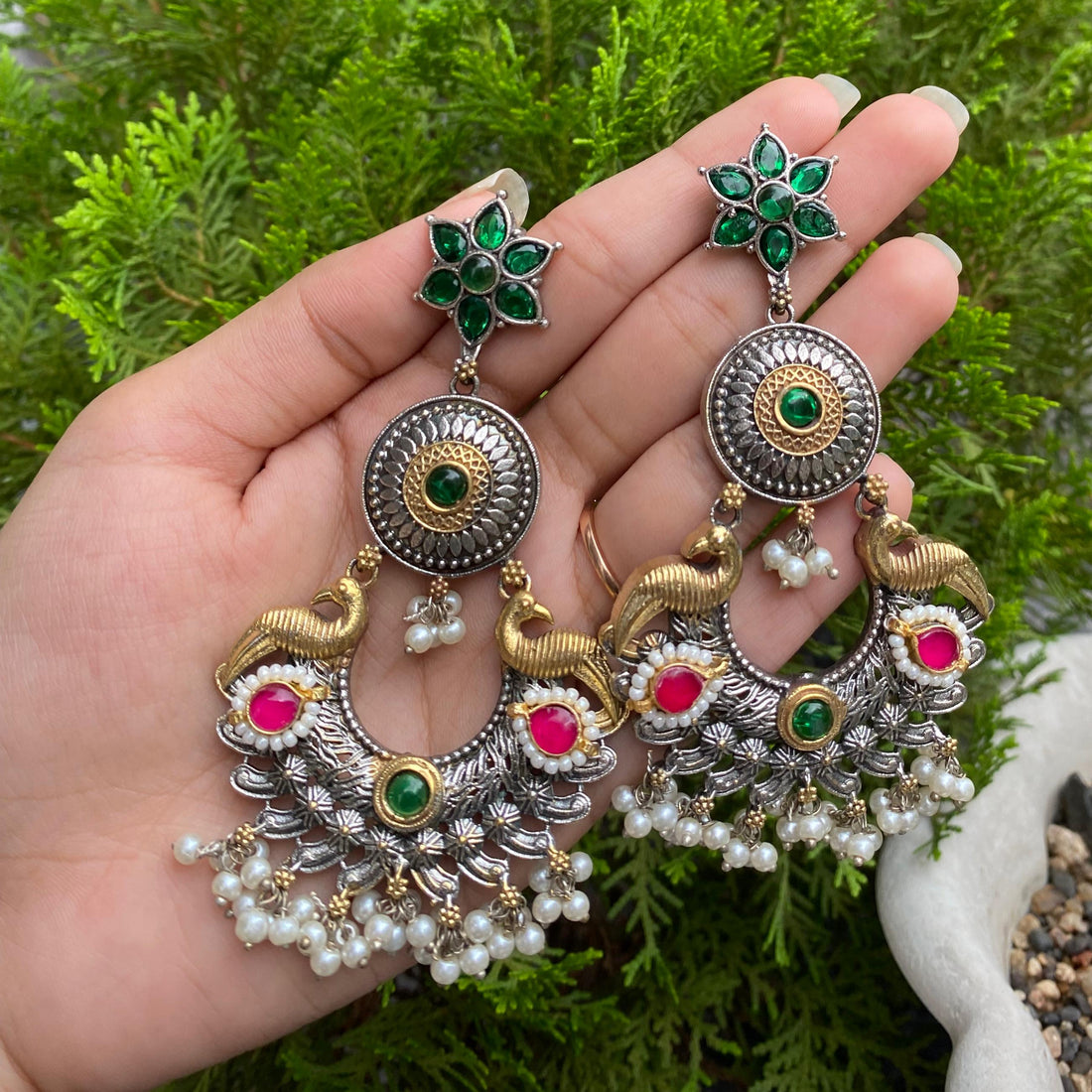 Royal Peacock Chandbalis – A Majestic Emblem of Elegance and Tradition