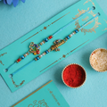Peacock and Flute Rakhis