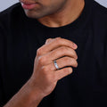 Silver Blaze Ring for Him – Ignite Your Style with Fierce Elegance