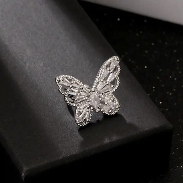 Silver Butterfly Dream Ring – Grace That Glitters