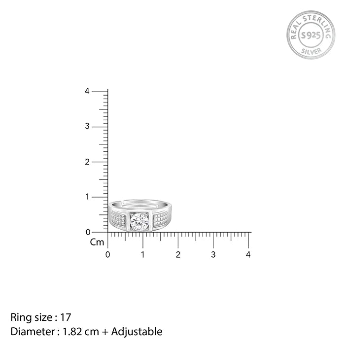 Silver Classic Stud Ring For Him – Strength in Simplicity
