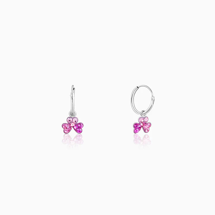 Silver Clover Kids Hoop Earrings – Lucky Charm in Pure 925 Silver