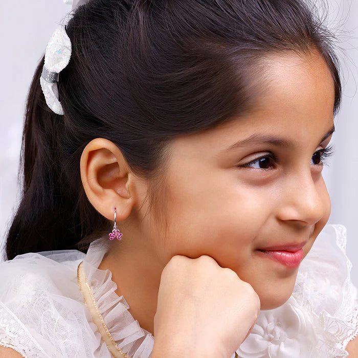 Silver Clover Kids Hoop Earrings – Lucky Charm in Pure 925 Silver
